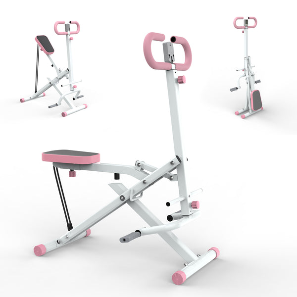 🌸 Pink Adjustable Squat & Glute Trainer | Resistance Bands