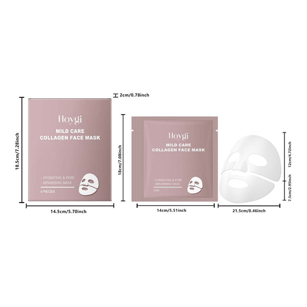 🌸 ShaliLynn Luxe Collagen Hydration & Glow Sheet Mask Set — 4 Piece