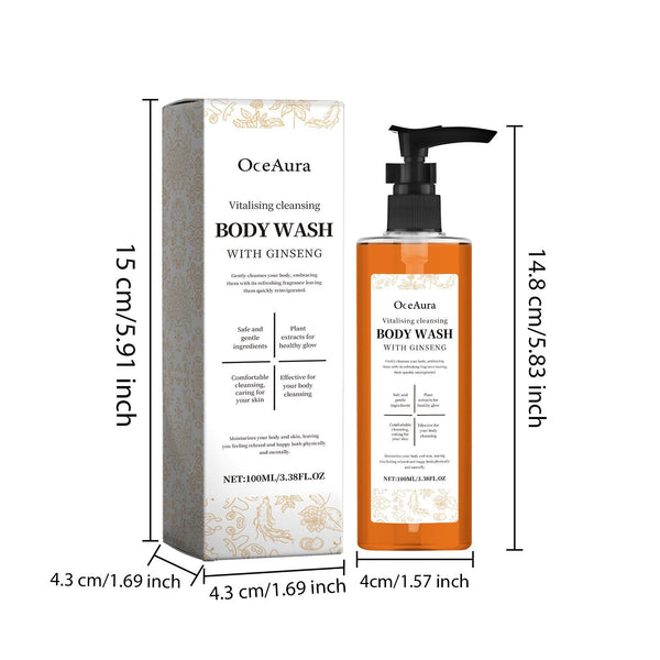 🌿 OCEAURA Ginseng Body Cleansing Wash | 100 mL