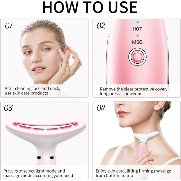✨ ShaliLynn Luxe 3-in-1 Thermal Facial & Neck Massager