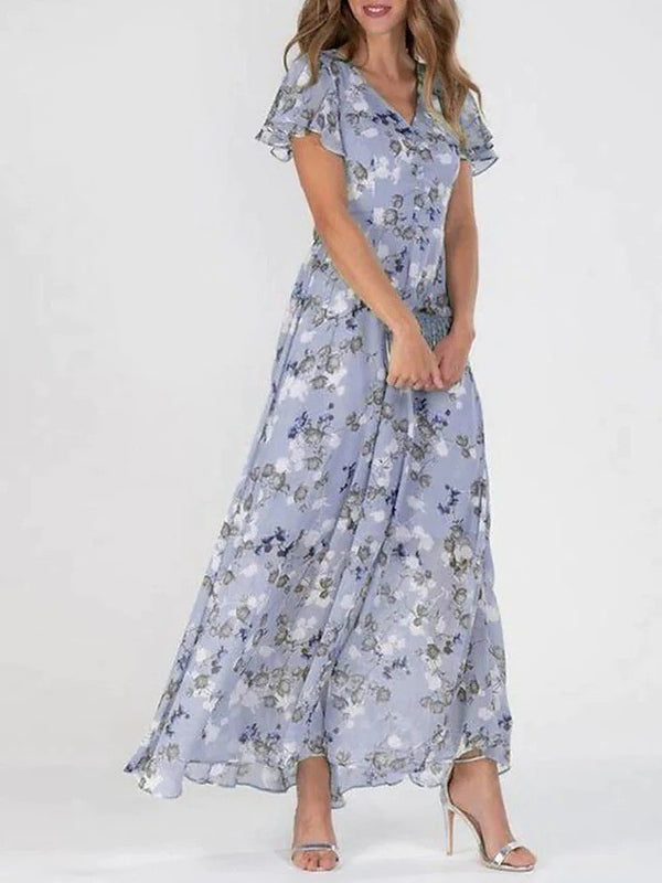 🌸 Secret Garden Floral Maxi Dress